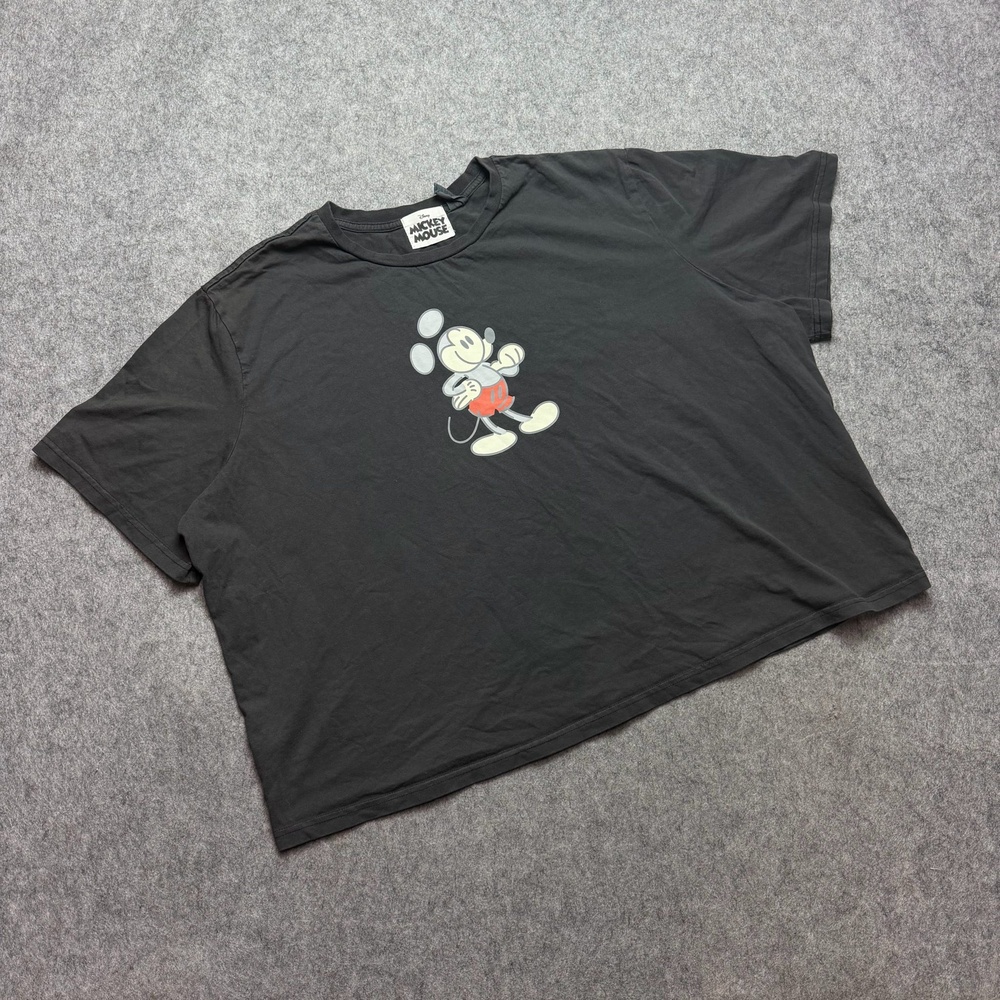 Vintage Disney Mickey Mouse Shirt Mens 3XL Black Character Y2K Cartoon Tee